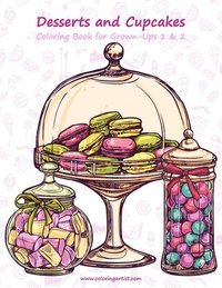 bokomslag Desserts and Cupcakes Coloring Book for Grown-Ups 1 & 2