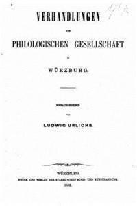 bokomslag Philologische gesellschaft in Würzburg