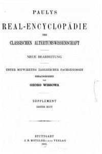 bokomslag Paulys Real-Encyclop{uml}adie Der Classischen Altertumswissenschaft
