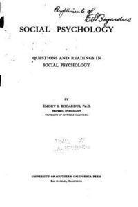 bokomslag Social psychology, questions and readings in social psychology