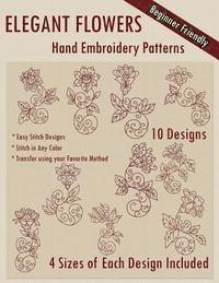 bokomslag Elegant Flowers Hand Embroidery Patterns