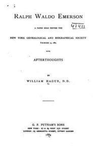 bokomslag Ralph Waldo Emerson, A Paper Read Before the New York Genealogical and Biographical Society