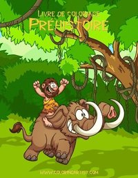 bokomslag Livre de coloriage Préhistoire 1