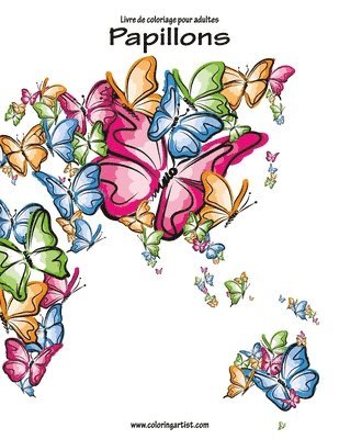 bokomslag Livre de coloriage pour adultes Papillons 1