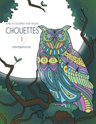 bokomslag Livre de coloriage pour adultes Chouettes 1