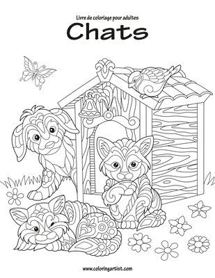 Livre de coloriage pour adultes Chats 1 1