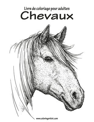 bokomslag Livre de coloriage pour adultes Chevaux 1