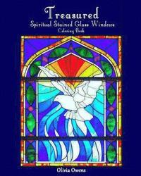 bokomslag Treasured: Spiritual Stained Glass Windows Coloring Book