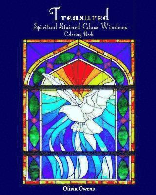 Treasured: Spiritual Stained Glass Windows Coloring Book 1