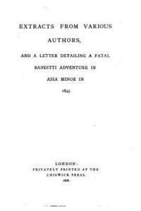 William Twopeny - Extracts from Various Authors, Häftad