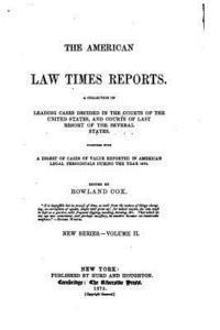 bokomslag The American Law Times Reports - Vol. II