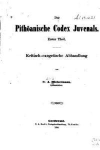 bokomslag Der pithöanische Codex Juvenals