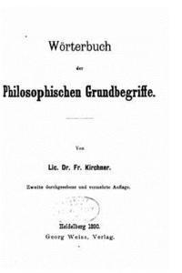 bokomslag Wörterbuch der philosophischen Grundbegriffe