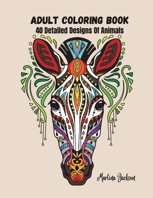 bokomslag Adult Coloring Book - A Variety Of Animals