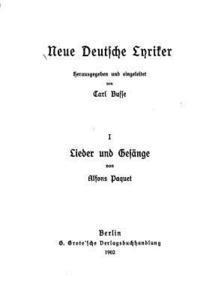 Lieder Und Gesänge 1