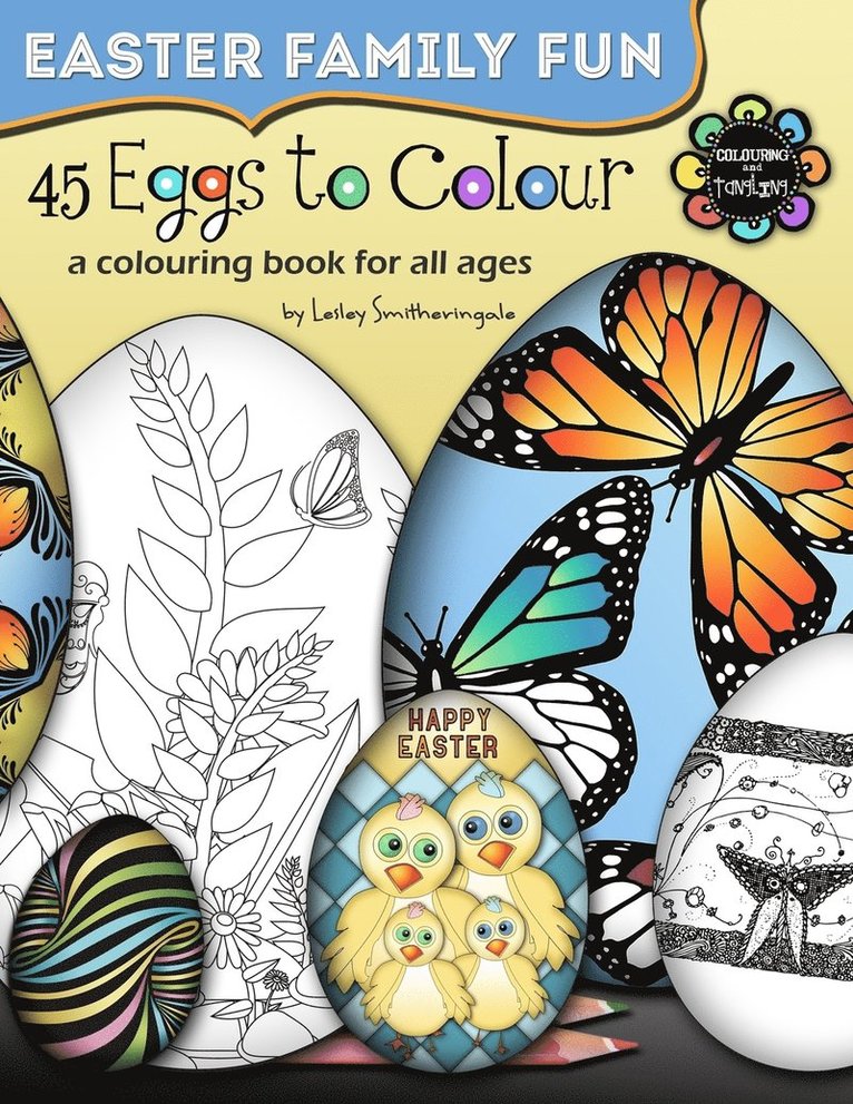 45 Eggs to Colour - Easter Colouring - Easter Family Fun 1