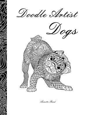 bokomslag Doodle Artist - Dogs: A colouring book for grown ups