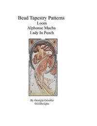 Bead Tapestry Patterns Loom Alphonse Mucha Lady in Peach 1