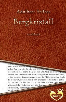 bokomslag Bergkristall - Großschrift