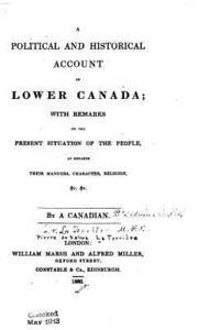 bokomslag A political and historical account of Lower Canada