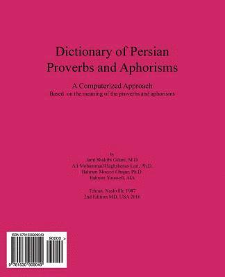 Dictionary of Persian Proverbs and Aphorisms 1