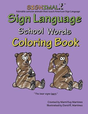 Signimalz - School Words Coloring Book 1
