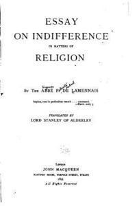 Felicite Robert De Lamennais - Essay on indifference in matters of religion, Häftad