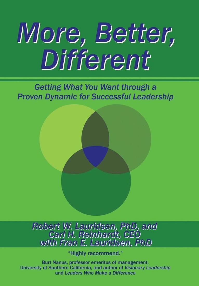 R Lauridsen, C Reinhardt, F Lauridsen, R. Lauridsen, C. Reinhardt, R.Lauridsen,, C.Reinhardt, - More, Better, Different, Inbunden