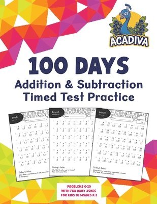 bokomslag 100 Days of Addition and Subtraction Timed Test Practice (0-20)