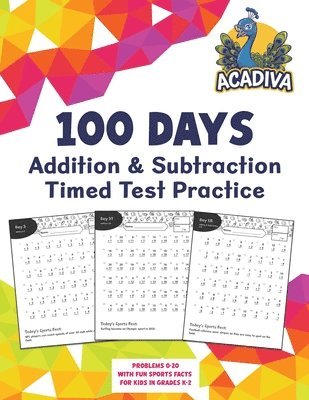 bokomslag 100 Days of Addition and Subtraction Timed Test Practice (0-20)