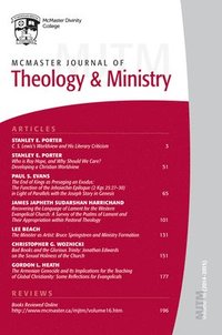 bokomslag McMaster Journal of Theology and Ministry: Volume 16, 2014-2015