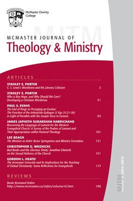 McMaster Journal of Theology and Ministry 1