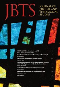 bokomslag Journal of Biblical and Theological Studies