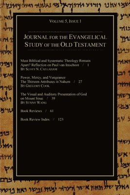 bokomslag Journal for the Evangelical Study of the Old Testament, 5.1