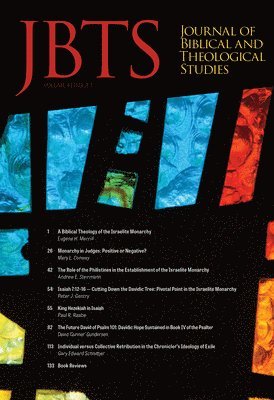 Journal of Biblical and Theological Studies, Issue 4.1 1