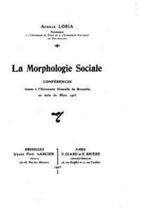 La morphologie sociale, conférences 1