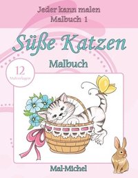 bokomslag Süße Katzen Malbuch: 12 Malvorlagen