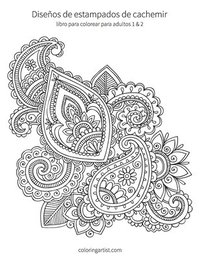 bokomslag Diseños de estampados de cachemir libro para colorear para adultos 1 & 2