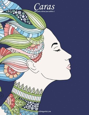 Caras libro para colorear para adultos 1 1