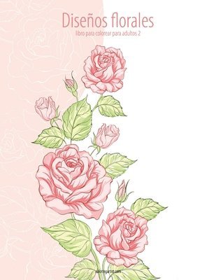 bokomslag Disenos florales libro para colorear para adultos 2