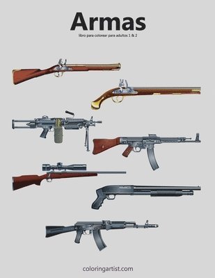 bokomslag Armas libro para colorear para adultos 1 & 2