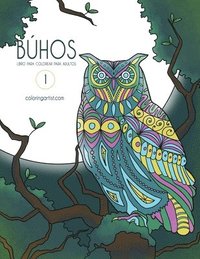 bokomslag Búhos libro para colorear para adultos 1