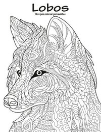 bokomslag Lobos libro para colorear para adultos 1