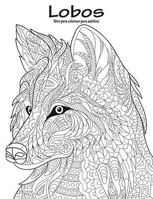 bokomslag Lobos libro para colorear para adultos 1