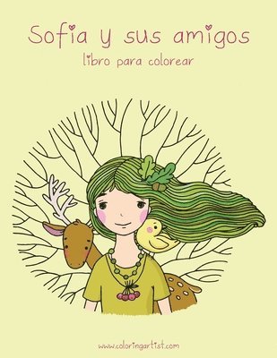 bokomslag Sofía y sus amigos libro para colorear 1