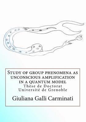 Study of group phenomena as unconscious amplification in a quantum model