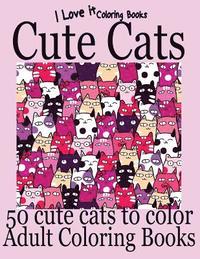 bokomslag Adult Coloring Books: Cute Cats - Over 50 adorable hand drawn cats