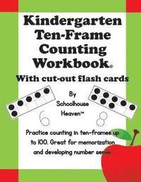 bokomslag Kindergarten Ten-Frame Counting Workbook: With Cut-Out Flash Cards