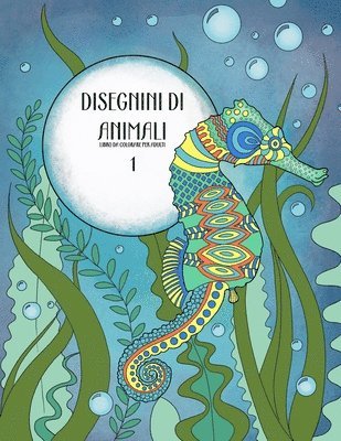 bokomslag Disegnini di Animali Libro da Colorare per Adulti 1