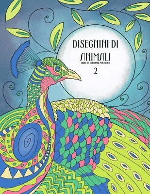 bokomslag Disegnini di Animali Libro da Colorare per Adulti 2